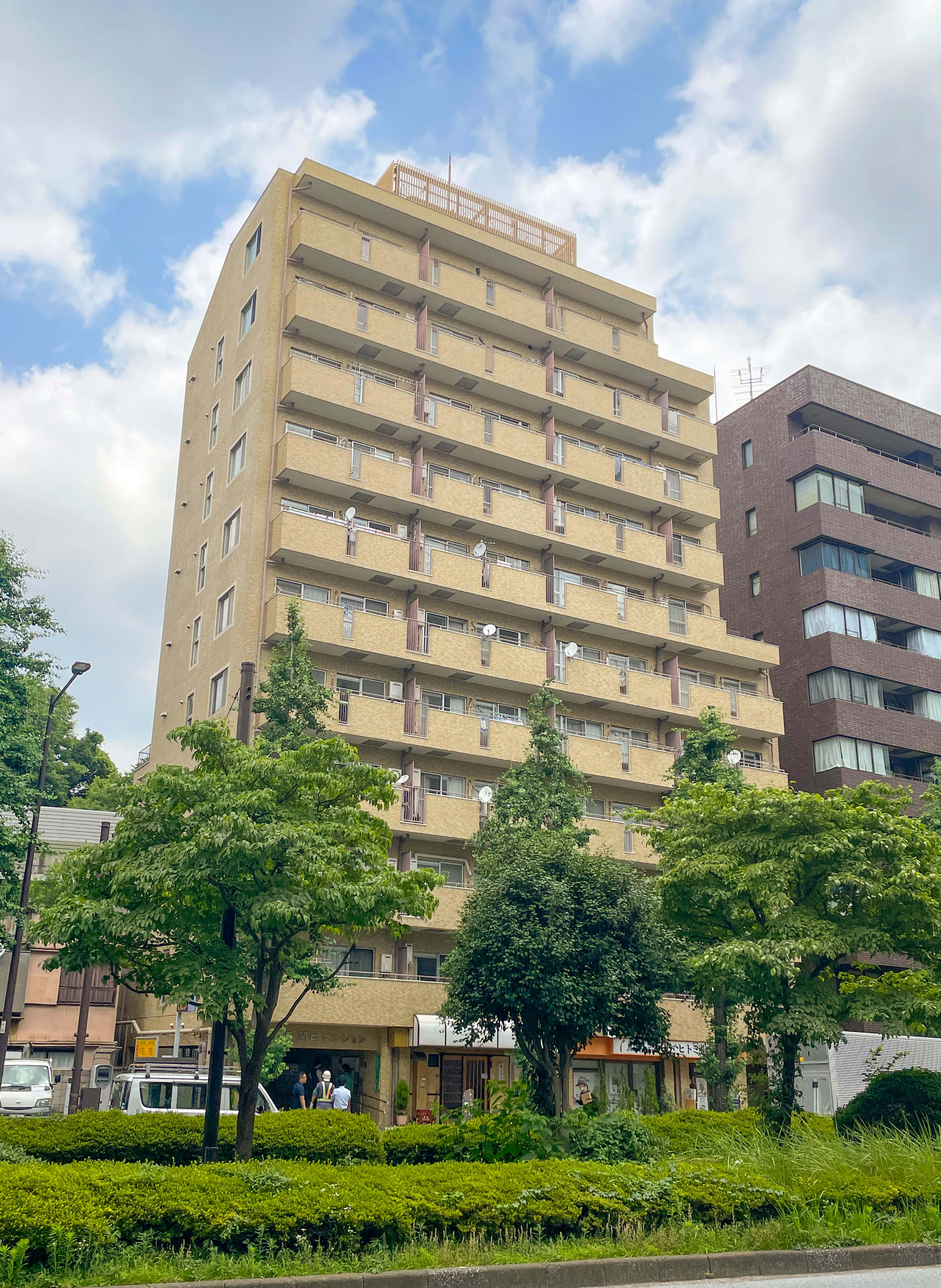 朝日関口マンションの外観｜文京区関口｜江戸川橋駅徒歩3分｜仲介手数料無料