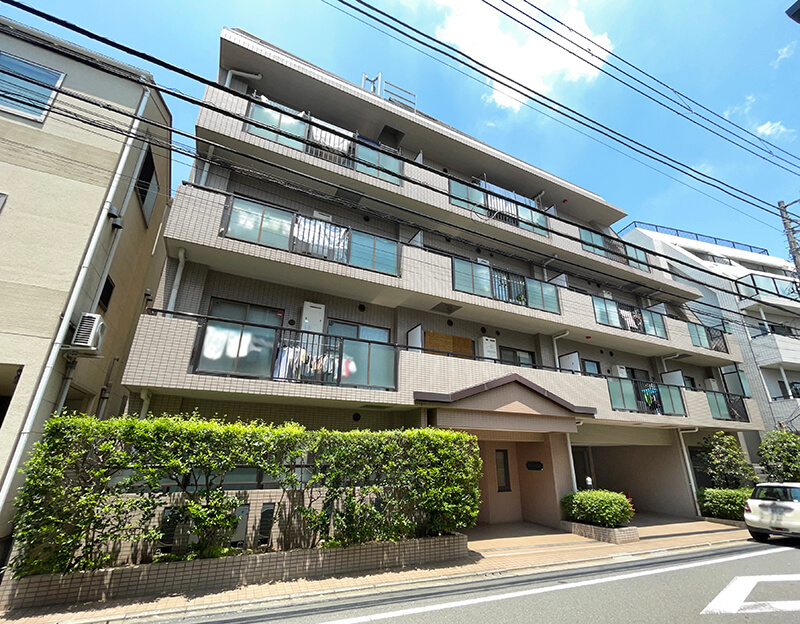 東急ドエル・アルス下北沢の外観｜世田谷区北沢1｜池ノ上駅徒歩4分｜仲介手数料無料