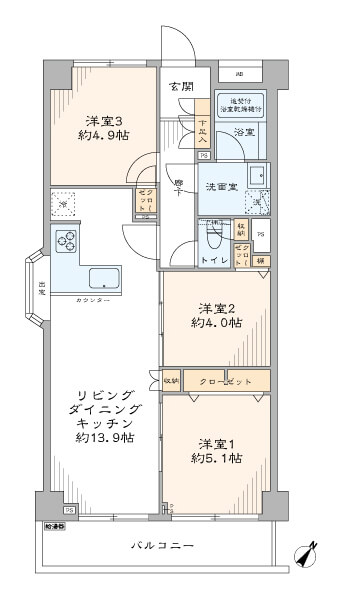朝日石川台マンション301