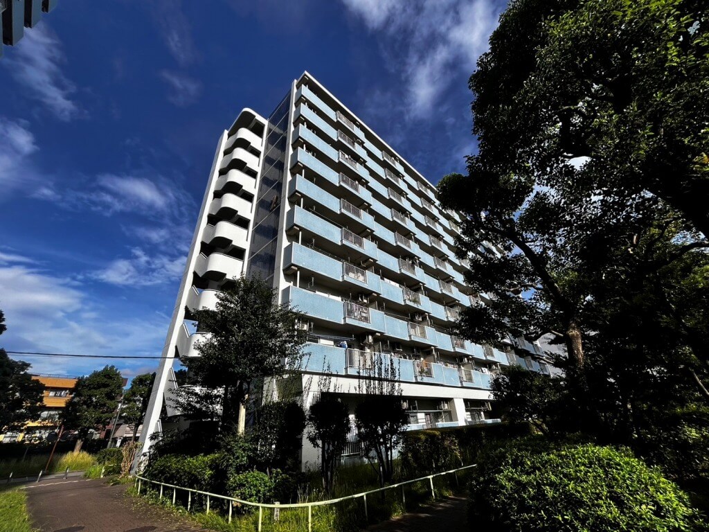 越中島三丁目ハイツ2号棟の外観｜江東区越中島｜越中島駅徒歩6分